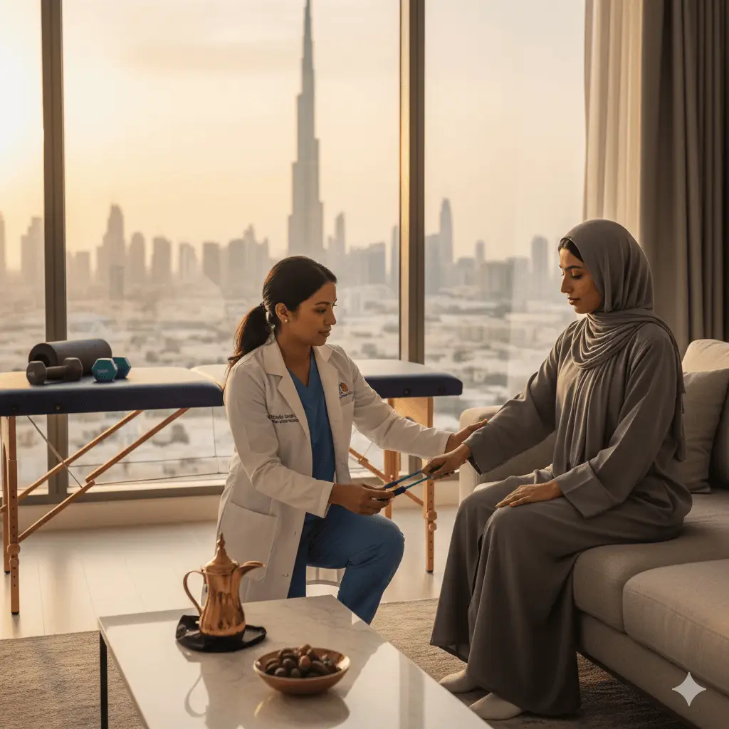 العلاج الطبيعي في المنزل بدبي
