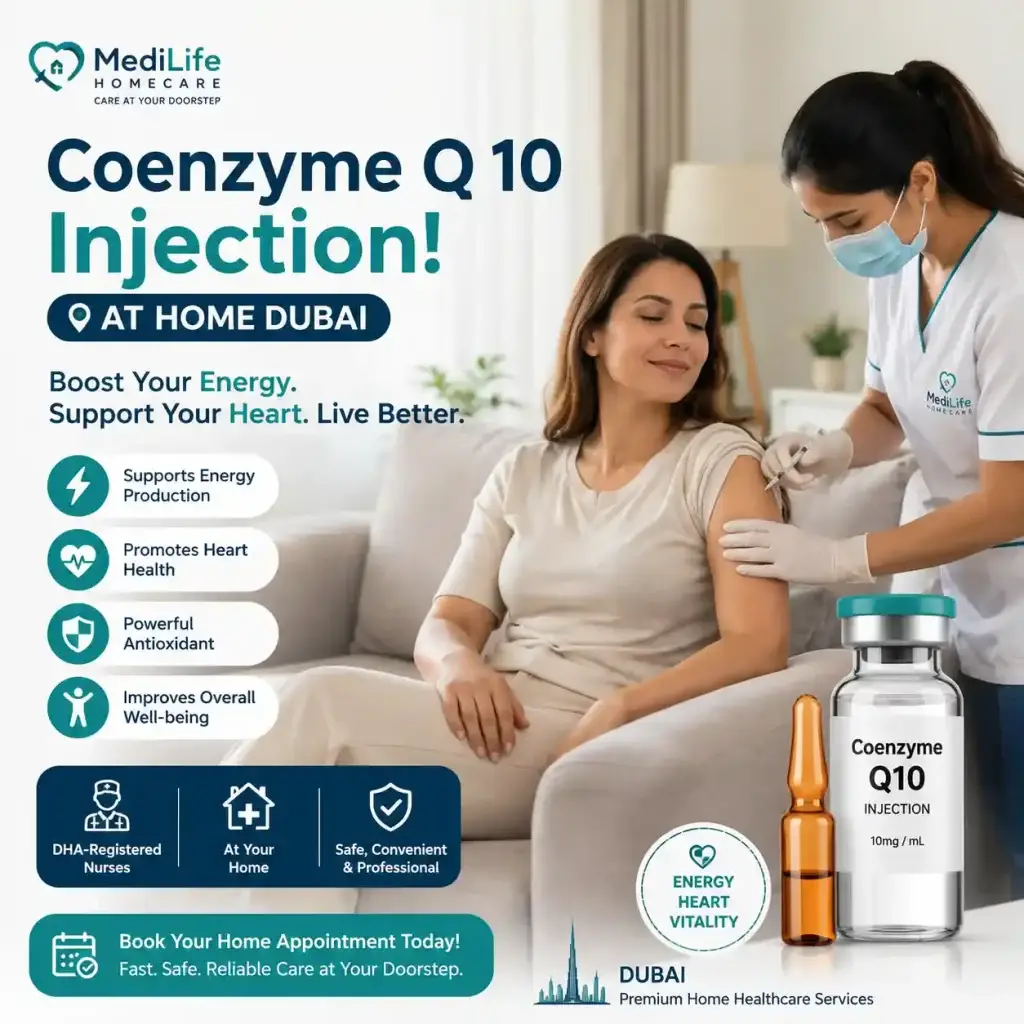 Co enzyme Q 10 injection Dubai at Home